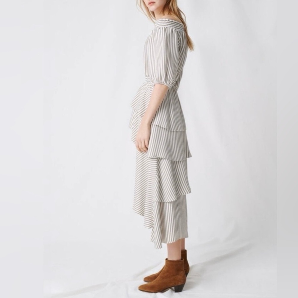 Maje
Striped Ruffle Dress - Picture 3 of 6
